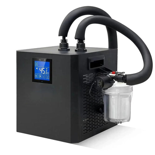 NIVORA Core 1/3 HP Cold Plunge Chiller with External Pump, Inline Filter Canister, and Insulated Quick-Connect Hoses